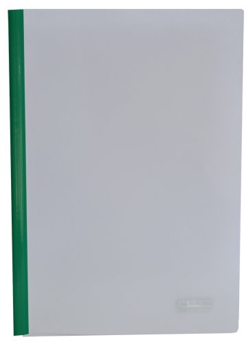 Скоросшиватель с планкой Buromax А4, 10 мм, РР, зеленый - №1