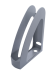 Лоток для бумаг вертикальный "Радуга" с фронтальной стенкой, серый - №1