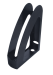 Лоток для бумаг вертикальный "Радуга" с фронтальной стенкой, черный - №1