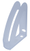 Лоток для бумаг вертикальный "Радуга" с фронтальной стенкой, прозрачный - №1