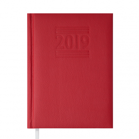Ежедневник датированный 2019 Buromax Classic BELCANTO, красный, А5 - №1