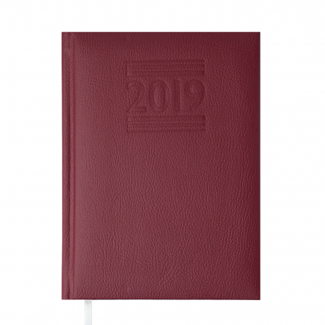 Ежедневник датированный 2019 Buromax Classic BELCANTO, бордовый, А5 - №1