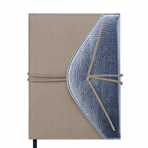 Ежедневник датированный 2019 Buromax Design BELLA, бежевый с серебром, A5 - №1