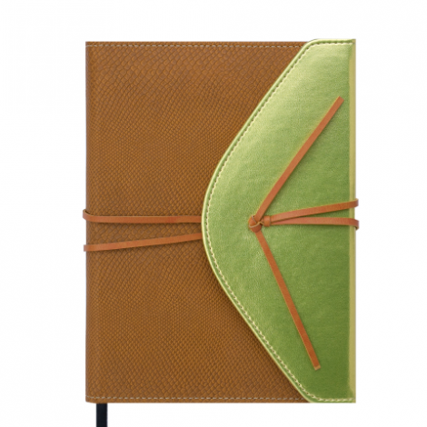 Ежедневник датированный 2019 Buromax Design BELLA, светло-коричневый с золотом, A5 - №1