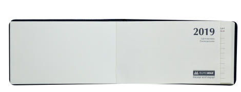 Еженедельник датированный 2019 Buromax Карманный SALERNO, серый, 9.5х17 см - №4