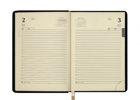 Ежедневник датированный 2019 Buromax Design RELAX, черный, А6 - №12