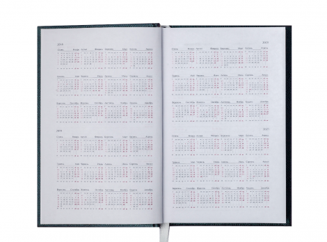 Ежедневник датированный 2019 Buromax Design DIAMANTE, бирюзовый, А6 - №5
