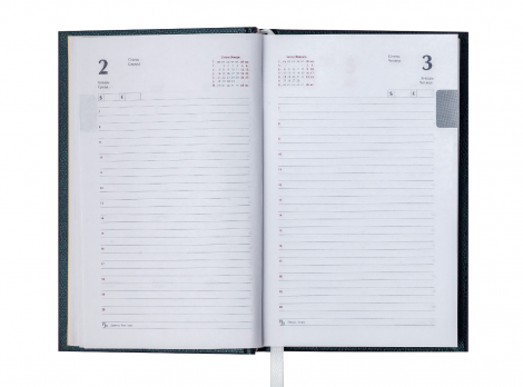 Ежедневник датированный 2019 Buromax Design DIAMANTE, бирюзовый, А6 - №11