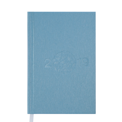 Ежедневник датированный 2019 Buromax Classic GLORY, голубой, А6 - №1
