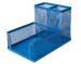 Подставка для офисных принадлежностей металлическая Buromax, синяя - №1