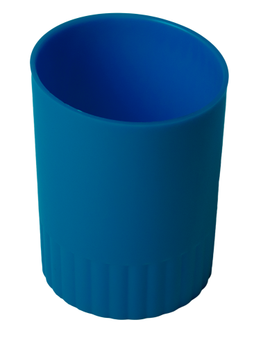 Подставка для ручек пластиковая круглая Buromax, синяя - №1