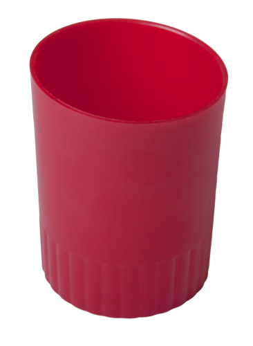 Подставка для ручек пластиковая круглая Buromax, красная - №1