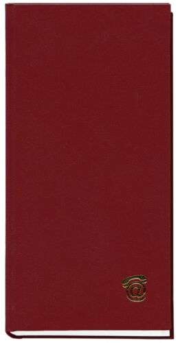 Алфавитная книга Полиграфист, бордо, 10х19 см - №1