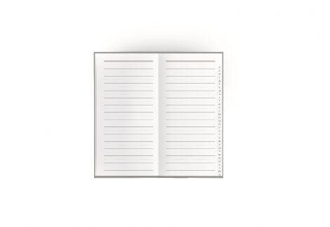 Алфавитная книга Полиграфист, бордо, 10х19 см - №2