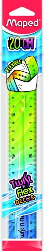 Линейка пластиковая TWISTNFLEX, 20см, ассорти - №4