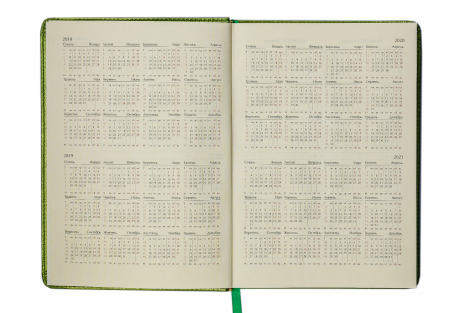 Ежедневник датированный 2019 Buromax Design CHERIE, зеленый, А5 - №6