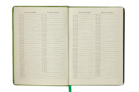 Ежедневник датированный 2020 Buromax Design CASTELLO VINTAGE, темно-зелёный, А5 - №9