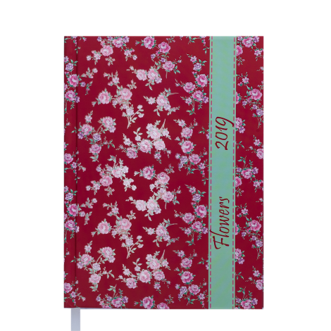 Ежедневник датированный 2019 Buromax Design PROVENCE, красный, А5 - №1