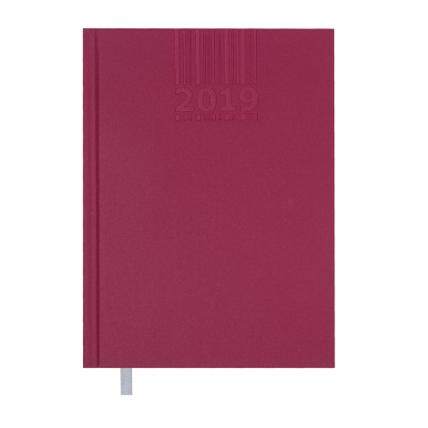 Ежедневник датированный 2019 Buromax Classic BRILLIANT, вишневый, А5 - №1