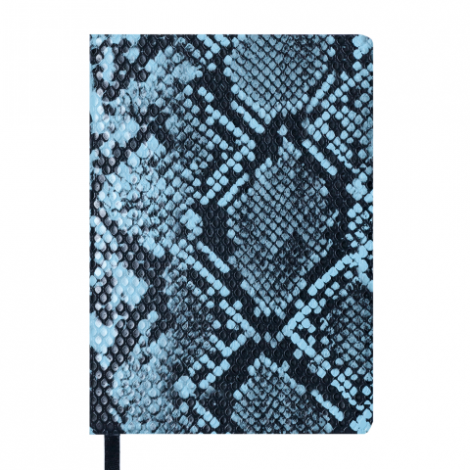 Ежедневник датированный 2019 Buromax Design WILD soft, голубой, А6 - №1
