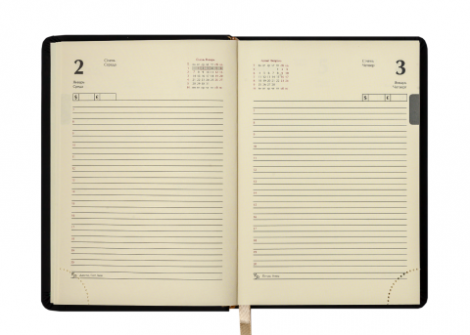 Ежедневник датированный 2019 Buromax Design RELAX, серебро, А6 - №12