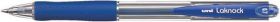 Ручка шариковая автоматическая uni LAKNOCK fine 0.7 мм, синяя