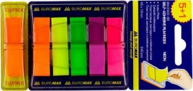 Закладки POP-UP (5+1)х40л. пластик NEON 45х12мм, асорті