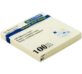 Блок паперу для записів 76х76 мм, 100л., жовтий