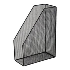 Лоток для бумаг вертикальный 80x230x300мм, металлический, черный
