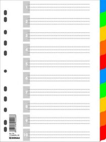 Індекс-роздільник цифровий А4, кольоровий, з листом опису