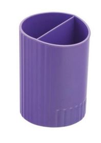 Підставка для ручок пластикова кругла ZiBi, фіолетова