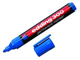Маркер перманентний e-300, edding, синій