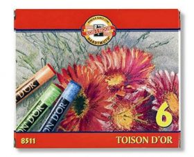 Пастельні крейди Toison d'or 8511, 6 кольорів