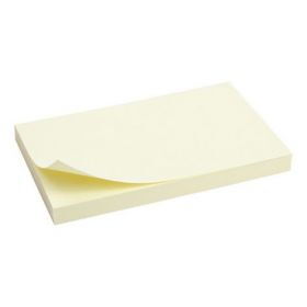 Блок бумаги для записей 75x125 мм, 100 л., пастель, желтый