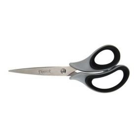 Ножиці Axent, Duoton Soft, 16,5 см, сіро-чорний
