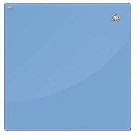 Доска стеклянная магнитно-маркерная 2х3  45х45 см, голубая