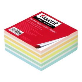Блок бумаги для заметок Axent Elite Color 90х90х40 мм, склеенный