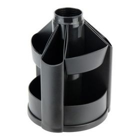 Підставка-органайзер для ручок пластикова Delta, 10 відділень, чорна