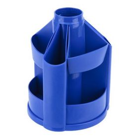 Підставка-органайзер для ручок пластикова Delta, 10 відділень, синя