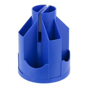 Подставка-органайзер для ручек пластиковая Axent Delta, 11 отделений, синяя