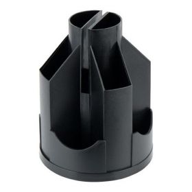 Подставка-органайзер для ручек пластиковая Axent Delta, 11 отделений, черная