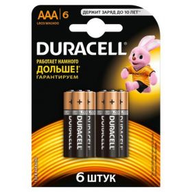Батарейка DURACELL LR03 (AAA), 6 шт.