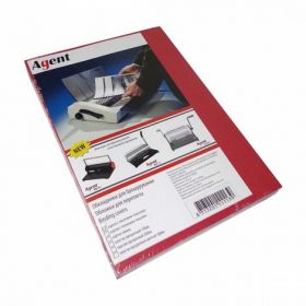Обкладинки картонні А4 "глянець" 250 г, червоні, 100 шт.