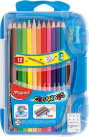 Олівці кольорові COLOR PEPS Smart Box, 12 кольорів + 3 вироби