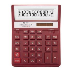 Калькулятор BS-777RD, 12 разрядов, красный
