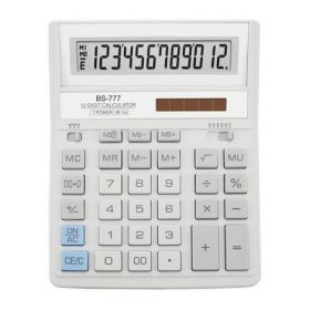 Калькулятор BS-777WH, 12 разрядов, белый