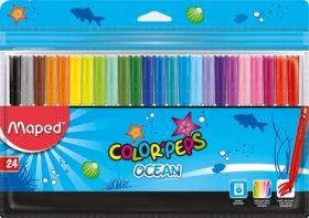 Фломастери COLOR PEPS Ocean, Maped, 24 кольорів