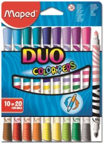 Фломастеры COLOR PEPS DUO, Maped, 20 цветов