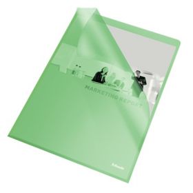 Папка-уголок Esselte Standard А4, 105 мкм, зеленая