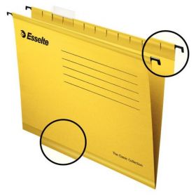 Папка підвісна А4 Esselte Classic, жовта, 25шт.